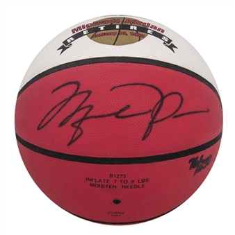 Michael Jordan Signed Red Retirement Basketball – LE 76/230 (UDA)